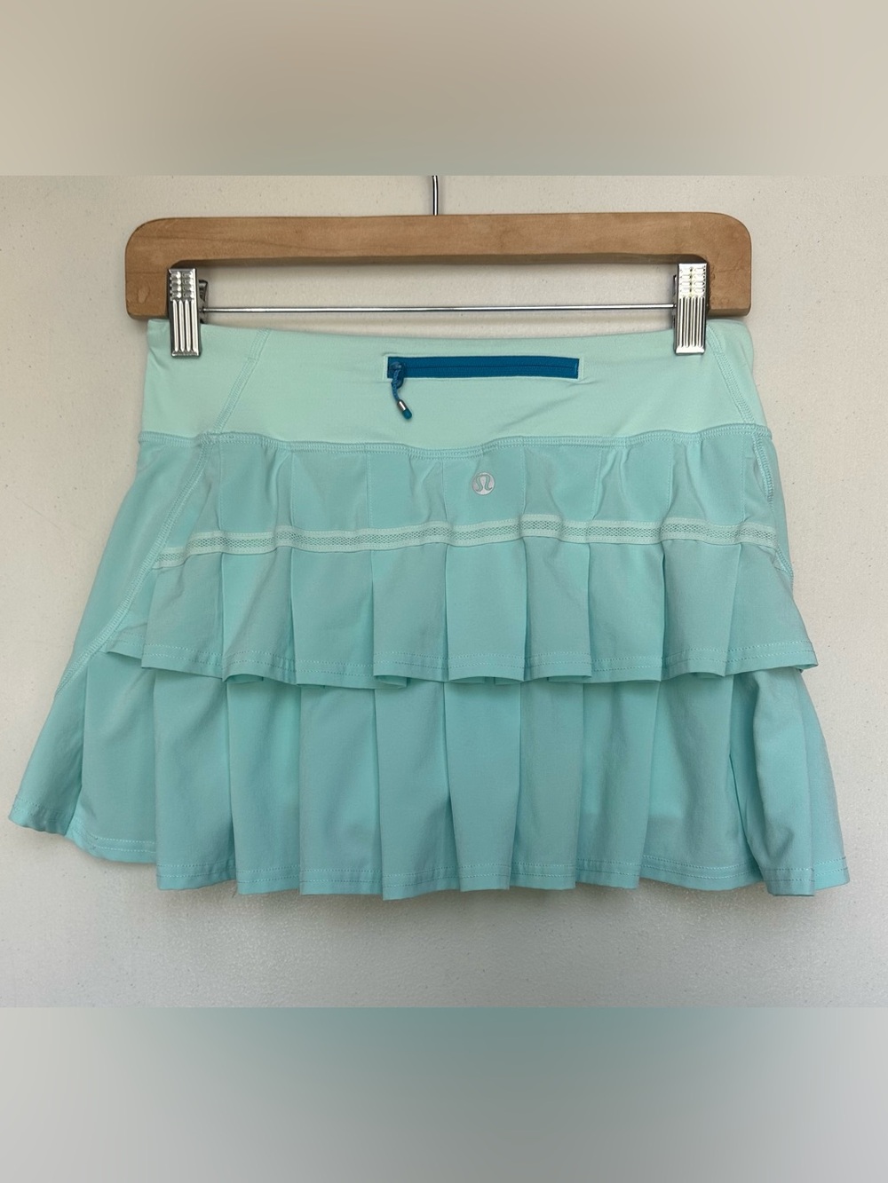 lululemon athletica Mint Tiered Skater Skirt with Contrast Zip